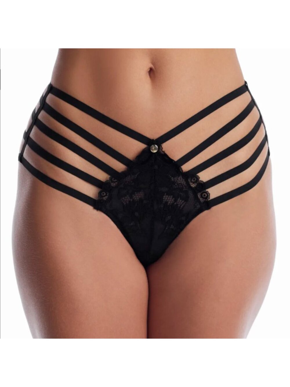NWT Pour Moi Statement Strapped Hi-Cut Brief 19203